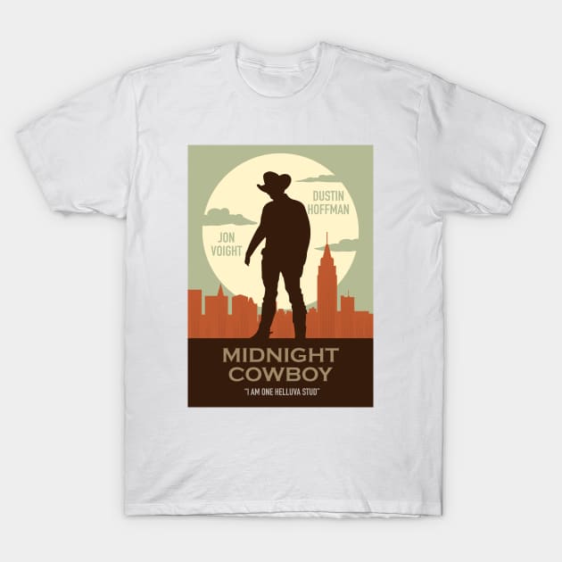 Midnight Cowboy - Alternative Movie Poster T-Shirt by MoviePosterBoy